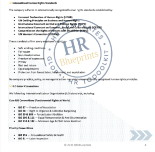Global Employee Handbook Page